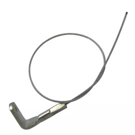 GeckoTeq Steel wire 1.5mm with a 90° eye - screw hole size 5.2mm 200cm