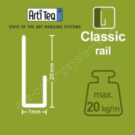 Artiteq J-Rail Classic - 200cm - 20kg - 2 colours