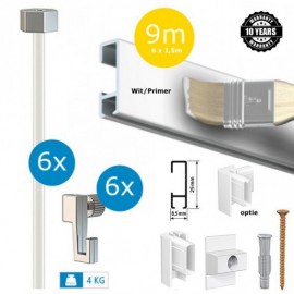 Click Rail White Budget Pack - 9 meters